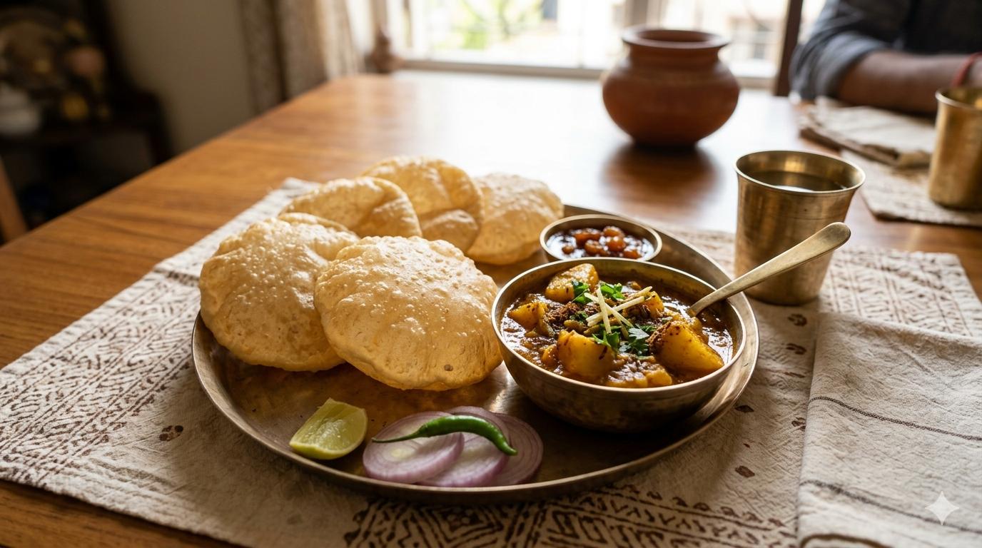 Luchi and Aloo Dum — Bengal